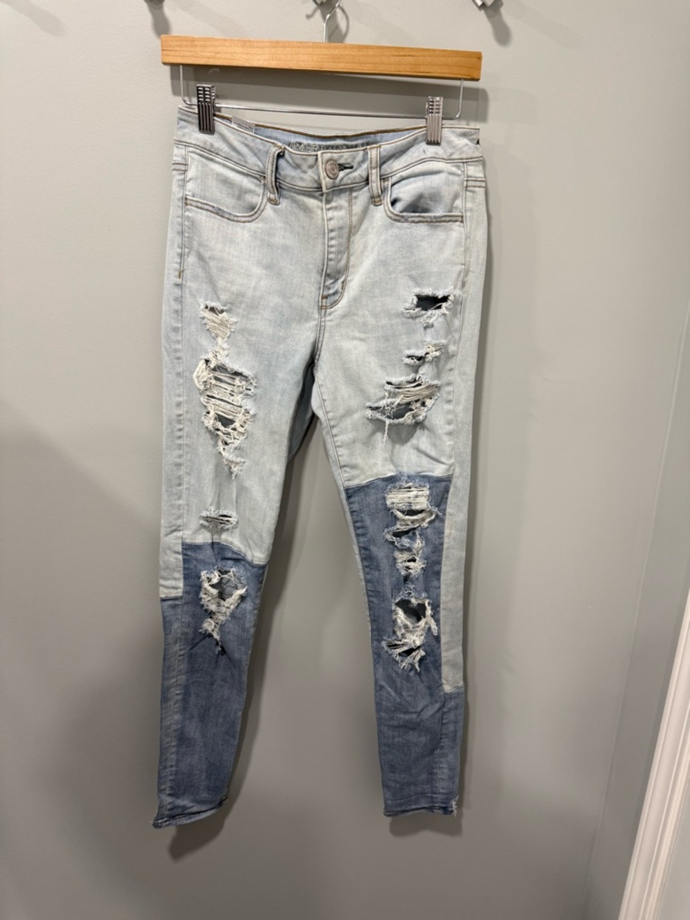 Womens American eagle high rise jeggings size 8 long